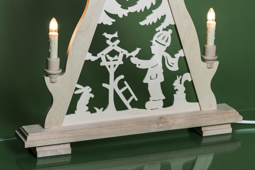 Schwibbogen Vogelfütterung