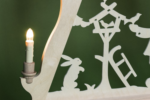 Schwibbogen Vogelfütterung