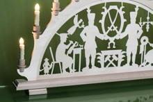 Schwibbogen Bergleute Schwerter