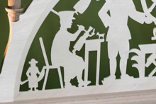 Schwibbogen Bergleute Schwerter