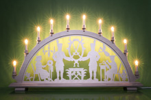 Schwibbogen Bergleute Schwerter