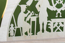 Schwibbogen Bergleute Schwerter