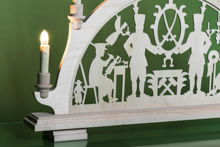 Schwibbogen Bergleute Schwerter