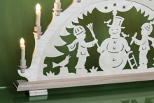 Schwibbogen Schneemann