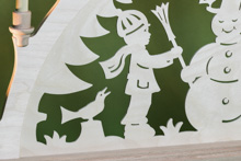 Schwibbogen Schneemann