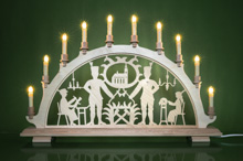 Schwibbogen Bergleute Kirche LED