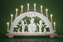 Schwibbogen Schneemann