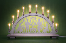 Schwibbogen Bergleute Schwerter