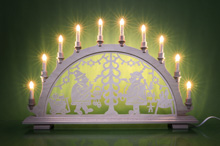 Schwibbogen Räuchermann LED