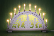 Schwibbogen Schneemann