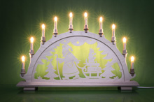 Schwibbogen Weihnachtsmann