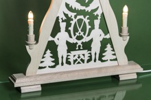 Schwibbogen Bergleute Schwerter