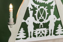 Schwibbogen Bergleute Schwerter