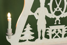 Schwibbogen Bergleute Schwerter