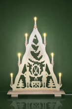 Schwibbogen Bergleute Schwerter